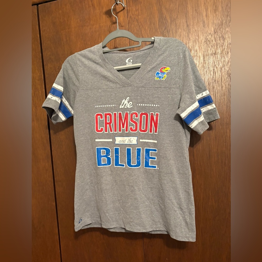 Gray Kansas Jayhawks T-Shirt